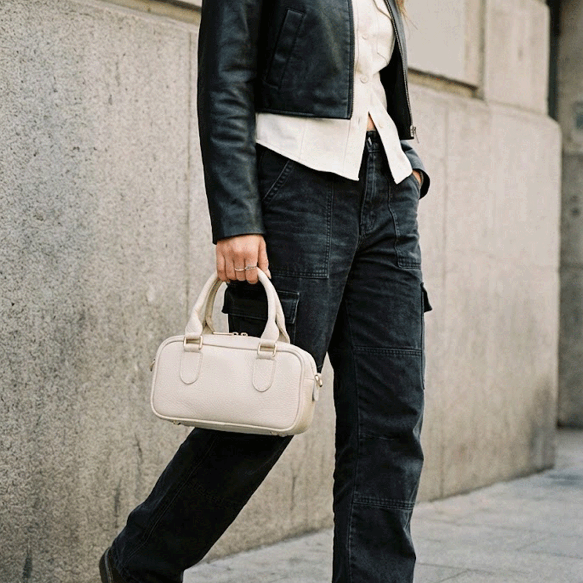 Bolso Lisa Hueso
